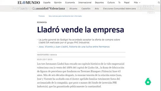 La familia Lladró, dedicada al negocio de la porcelana, invirtió un millón de euros en aguacates La familia Lladró, dedicada al negocio de la porcelana, invirtió un millón de euros en aguacates