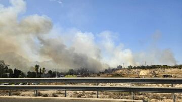 Foto del incendio en Benidorm