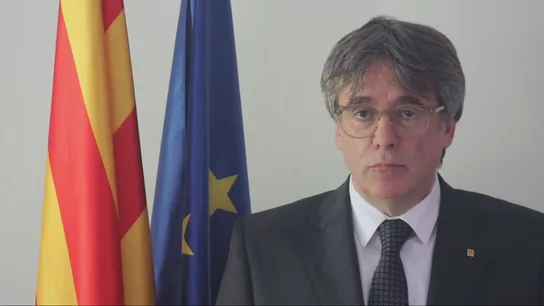 Captura vídeo de Puigdemont Captura vídeo de Puigdemont