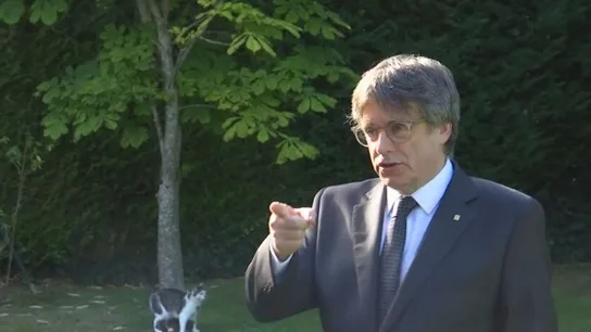 Carles Puigdemont, en su vuelta a Waterloo Carles Puigdemont, en su vuelta a Waterloo