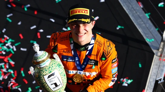 Oscar Piastri, tras ganar en Hungría Oscar Piastri, tras ganar en Hungría