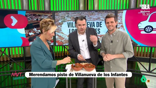 La reacción de Iñaki López tras probar el pisto de Villanueva de los Infantes: "Voy a hacerme un 'moonwalk'" La reacción de Iñaki López tras probar el pisto de Villanueva de los Infantes: "Voy a hacerme un 'moonwalk'"