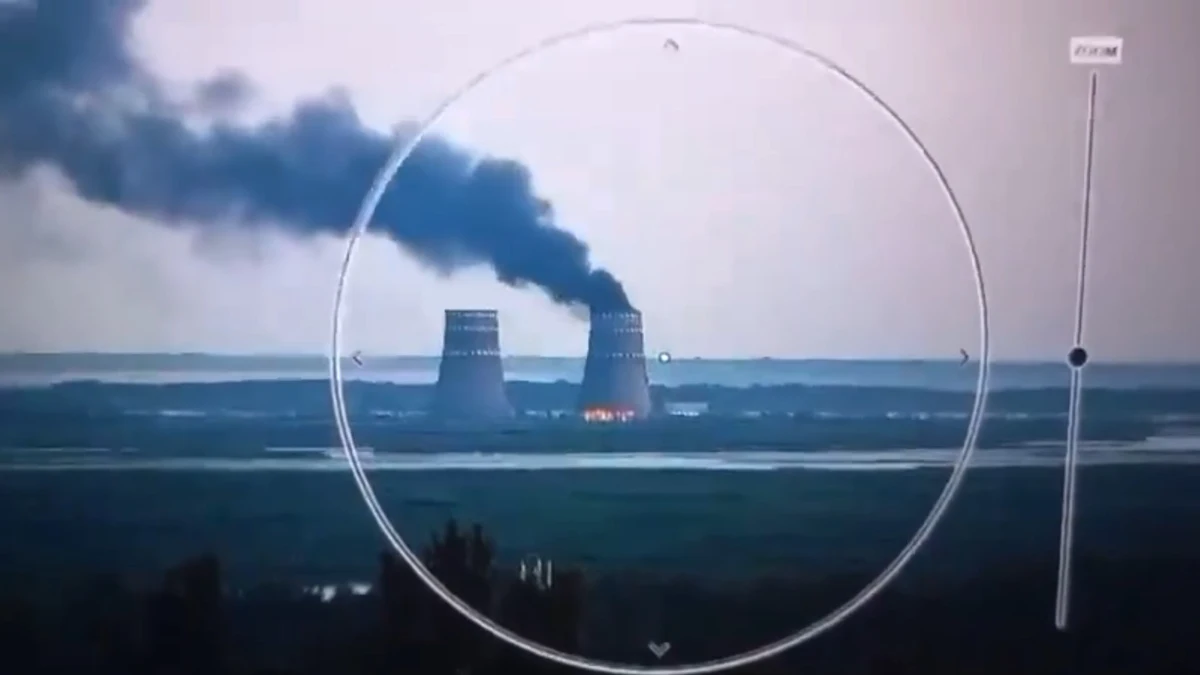 Zaporizhia nuclear power plant back in conflict with fire in cooling towers Zaporizhia nuclear power plant back in conflict with fire in cooling towers