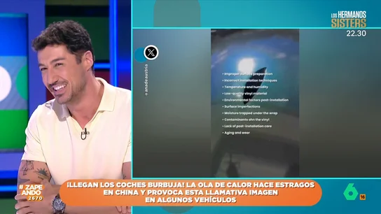 Francisco Cacho anuncia una bajada de temperaturas: "Vamos a salir de este infierno" El meteorólogo de laSexta expone van a bajar las temperaturas en muchas provincias de nuestro país, especialmente en el norte. Además, indica qué provincias se encuentran en alerta naranja y amarilla.