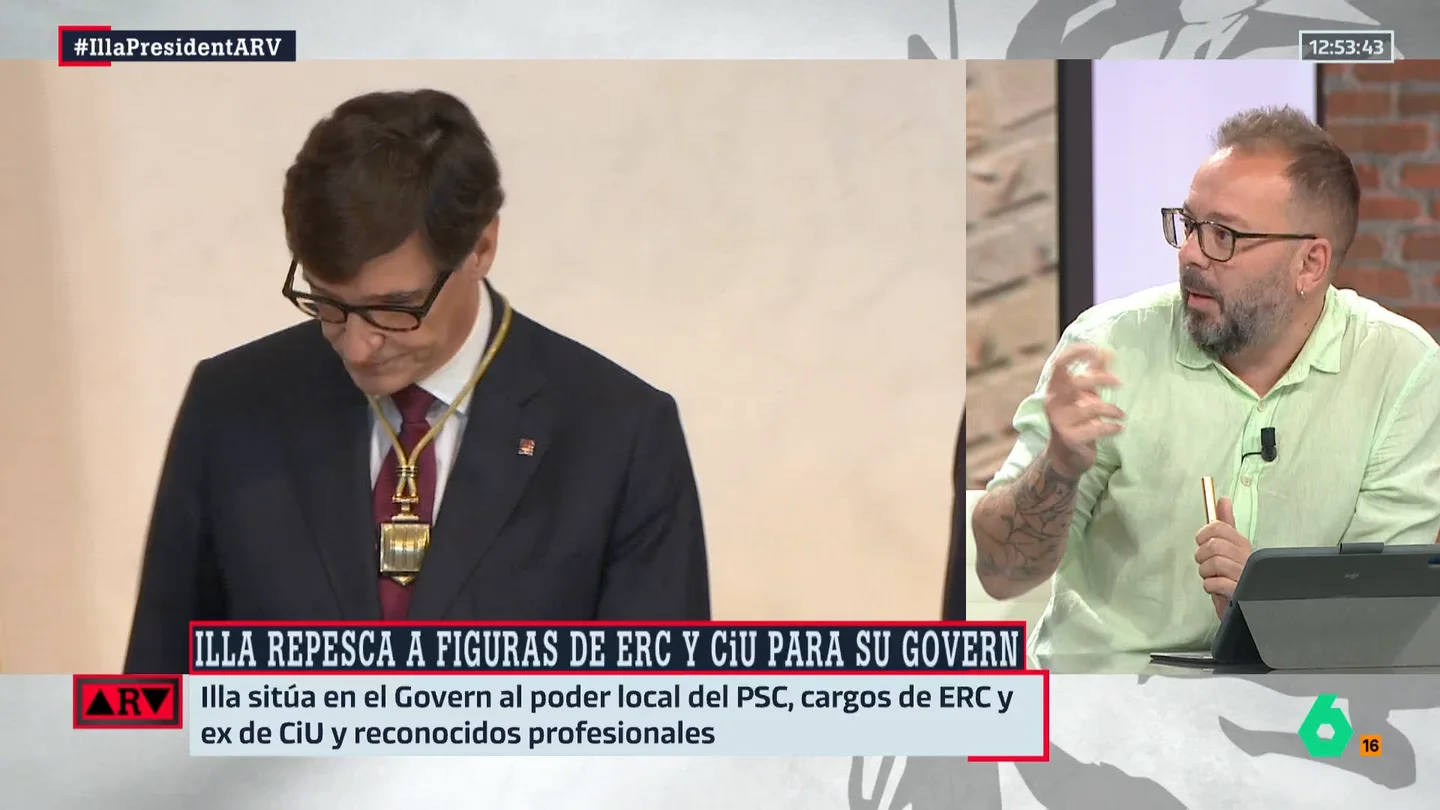 ARV- Maestre explica por qué está "espantado" tras conocer la conformación del Govern de Salvador Illa ARV- Maestre explica por qué está "espantado" tras conocer la conformación del Govern de Salvador Illa