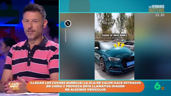 El calor extremo en China transforma los veh&iacute;culos en curiosos 'coches burbuja'