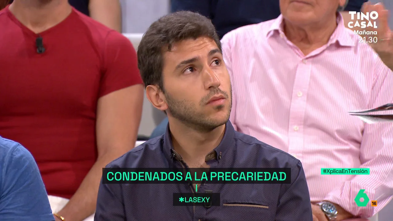  Un joven español carga contra los empresarios: "Nos han engañado con que 1.500 euros es un buen sueldo"