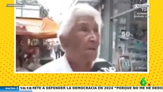 Una señora de 92 años deja de piedra a una reportera en pleno directo con su propósito para este año: "Morirme" Una señora de 92 años deja de piedra a una reportera en pleno directo con su propósito para este año: "Morirme"