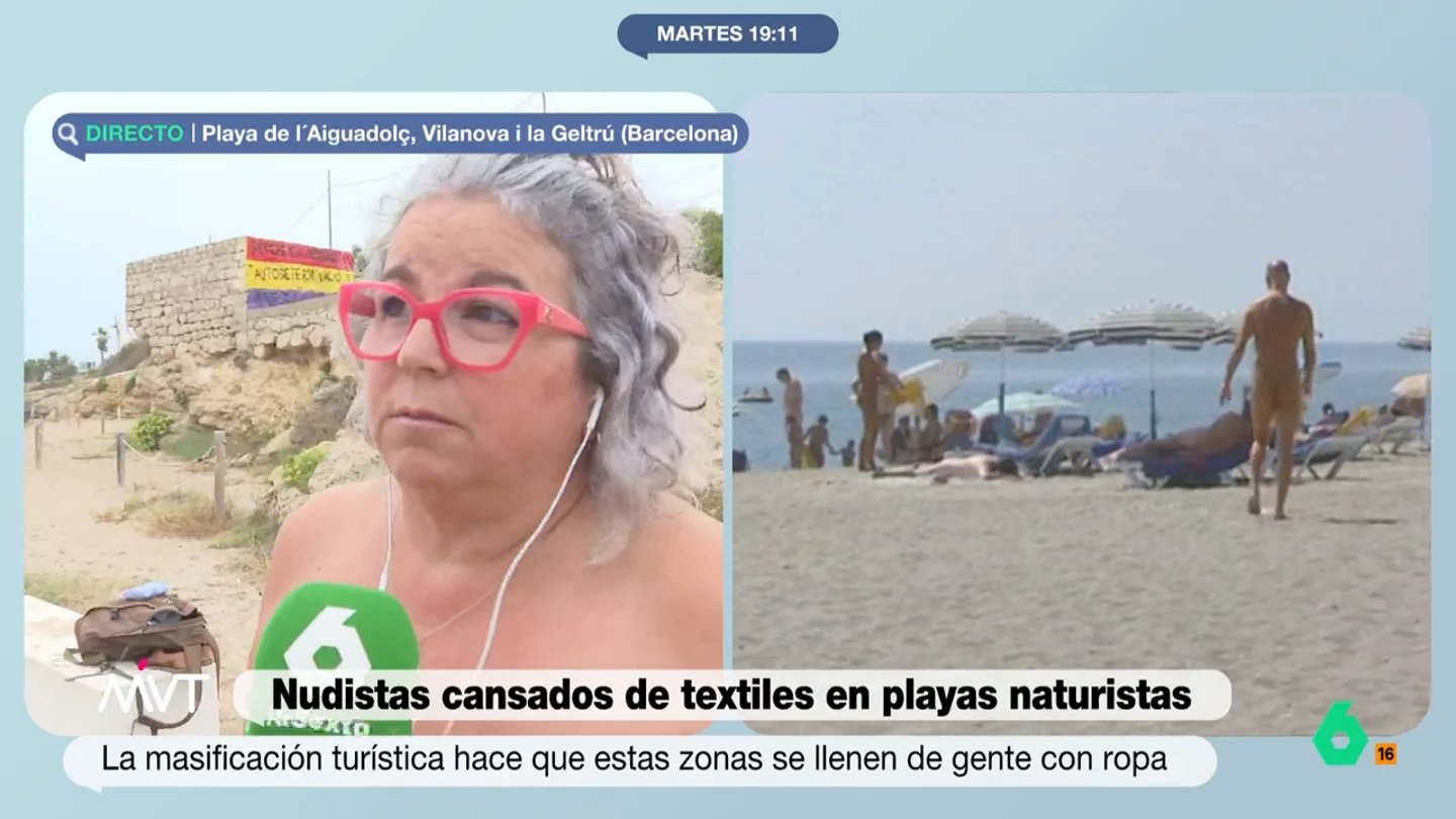 "Sentimos que estamos en nuestro espacio": la denuncia de una mujer por la presencia de personas con bañador en playas nudistas "Sentimos que estamos en nuestro espacio": la denuncia de una mujer por la presencia de personas con bañador en playas nudistas