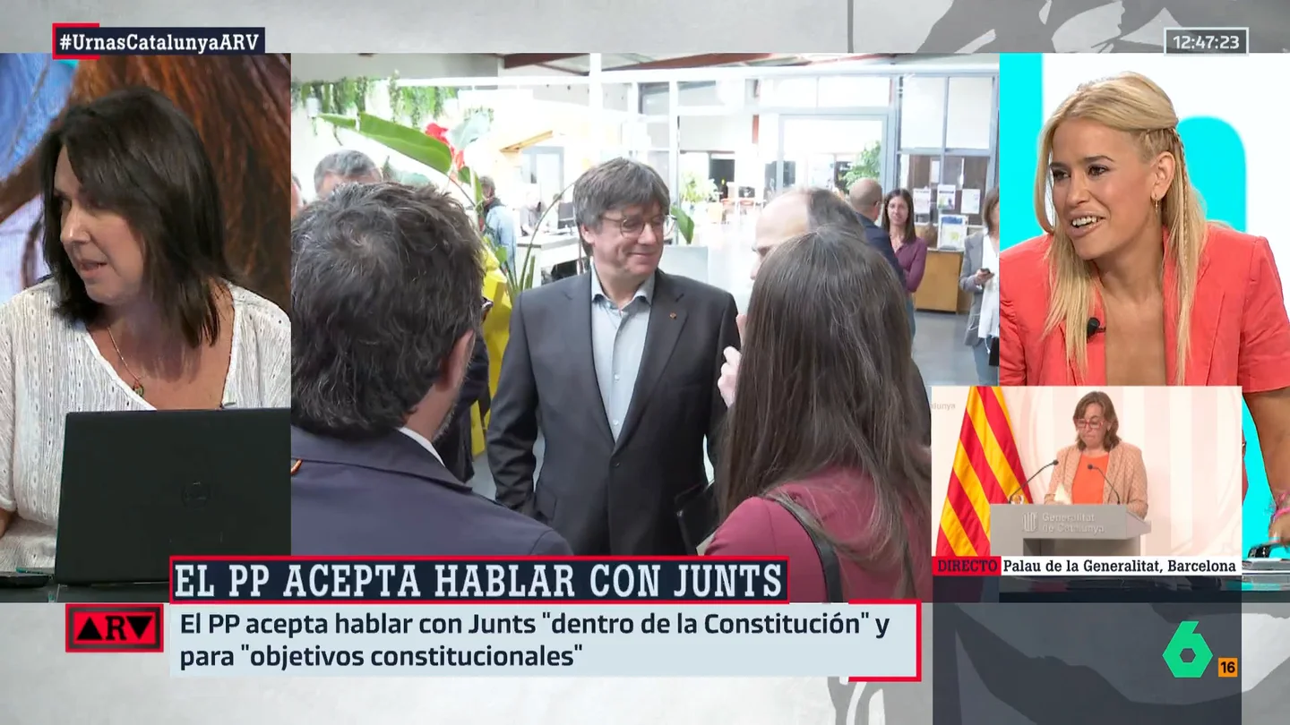 ARV- Afra Blanco reacciona al acercamiento del PP con Junts: "Tremendo troleo le han metido a la gente" ARV- Afra Blanco reacciona al acercamiento del PP con Junts: "Tremendo troleo le han metido a la gente"