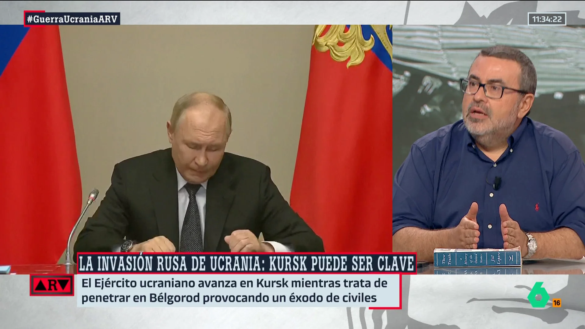 ARV- Pedro Rodríguez, sobre el ataque de Ucrania en Kursk: "No es una batalla más, es una forma de buscar un final a la guerra"