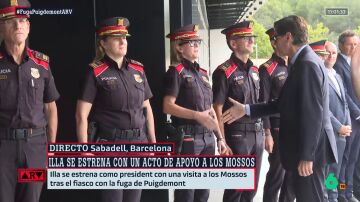 Illa visita a los Mossos en su primer acto como president