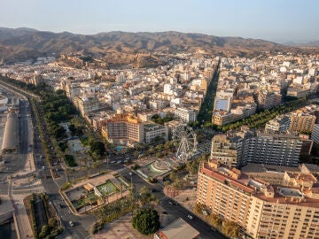 Vista aérea de Almería ciudad