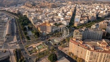 Vista aérea de Almería ciudad