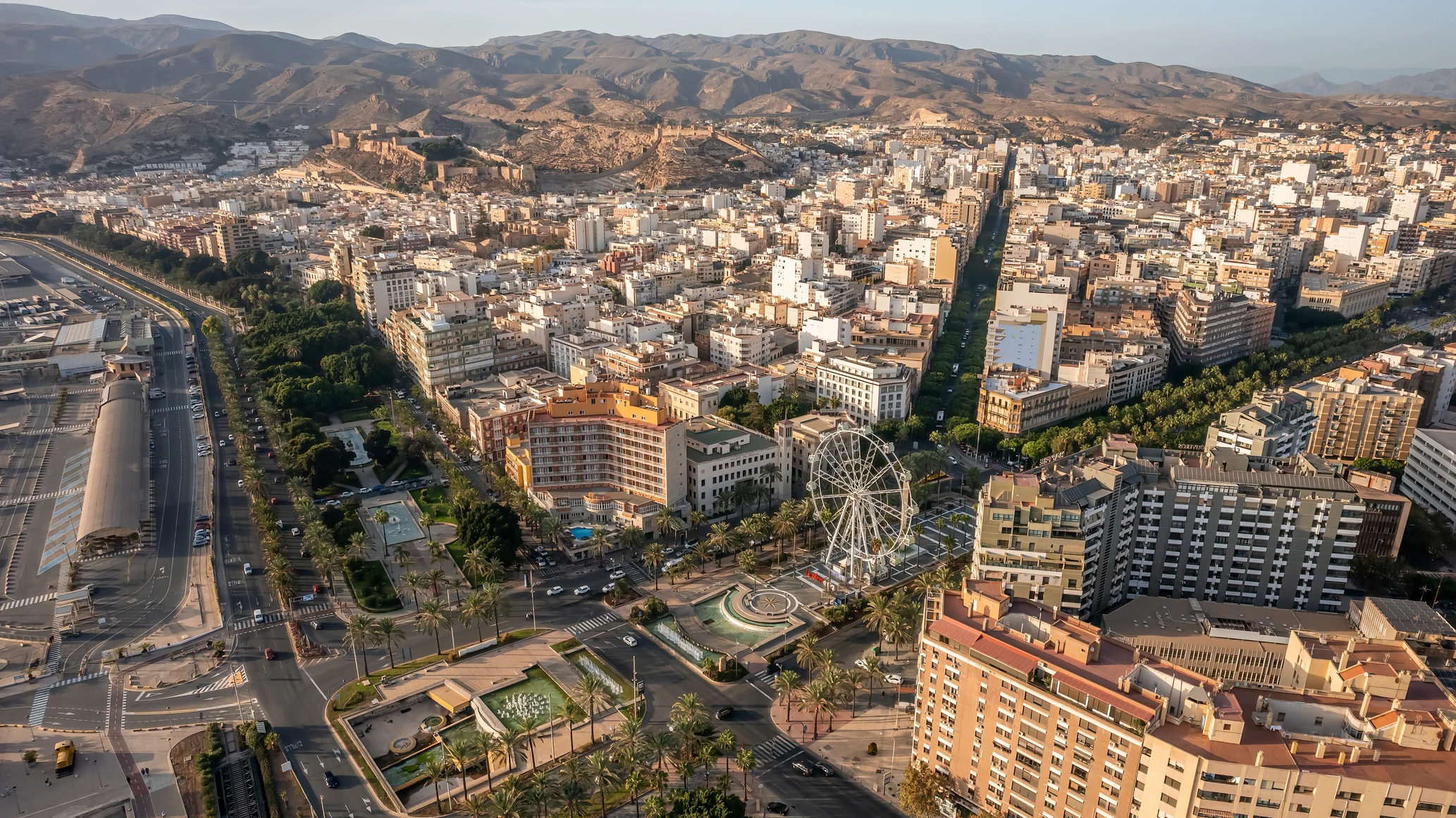 Vista aérea de Almería ciudad Vista aérea de Almería ciudad