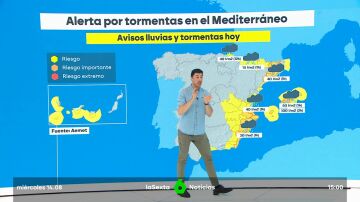 El tiempo en el comienzo del puente de agosto: tormentas importantes en el Mediterráneo y bajada de temperaturas