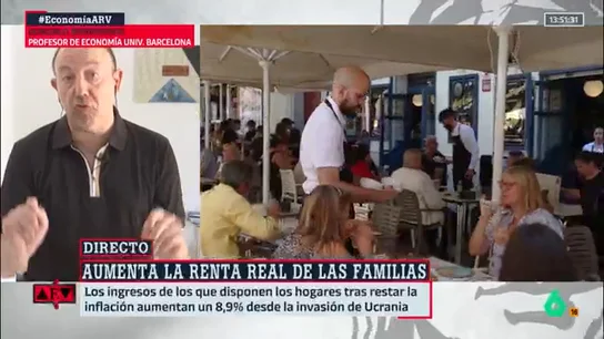 Gonzalo Bernardos explica por qué España es el país donde más ha crecido la renta de las familias: "Salimos muy bien de la pandemia" Gonzalo Bernardos explica por qué España es el país donde más ha crecido la renta de las familias: "Salimos muy bien de la pandemia"
