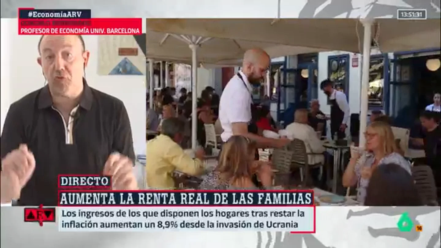 Gonzalo Bernardos explica por qué España es el país donde más ha crecido la renta de las familias: "Salimos muy bien de la pandemia" Gonzalo Bernardos explica por qué España es el país donde más ha crecido la renta de las familias: "Salimos muy bien de la pandemia"