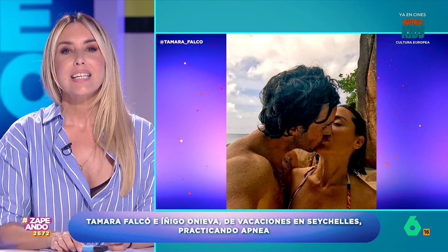 Berta Collado, tras ver las fotos de Tamara Falcó e Íñigo Onieva: "Más de uno se sorprende cuando a la que besa sí es su mujer" Berta Collado, tras ver las fotos de Tamara Falcó e Íñigo Onieva: "Más de uno se sorprende cuando a la que besa sí es su mujer"