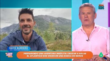 David Barreiro, aventurero, explica su próximo proyecto: cruzar el Atlántico dos veces a remo en un barco