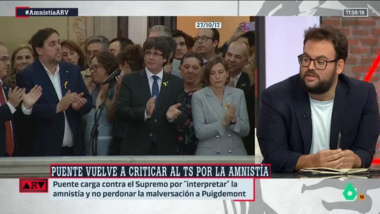 ARV - La crítica de Monrosi al juez Llarena por la ley de amnistía: "Está haciendo una interpretación insostenible de la norma" ARV - La crítica de Monrosi al juez Llarena por la ley de amnistía: "Está haciendo una interpretación insostenible de la norma"