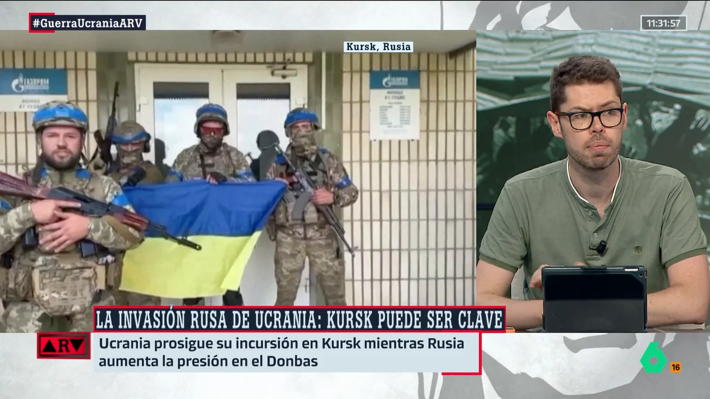 ARV-Arancón destaca que Putin tiene un "problema de legitimidad" tras el ataque de Ucrania en Kursk: "Es una tremenda humillación" ARV-Arancón destaca que Putin tiene un "problema de legitimidad" tras el ataque de Ucrania en Kursk: "Es una tremenda humillación"