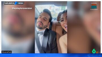 El cómico momento de un novio al quedarse dormido en el coche que le lleva a su boda