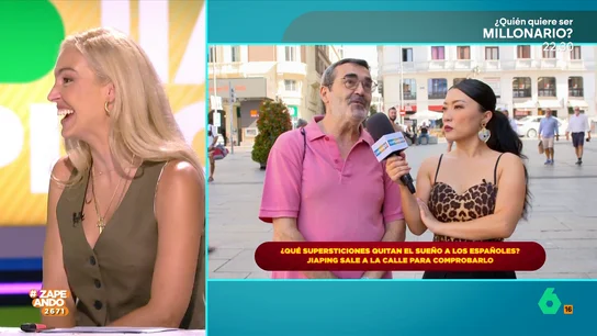 Esta es la extraña superstición de Isabel Forner para que no le piquen las abejas: "Digo 'María' con la boca cerrada" La zapeadora explica que lo hace por tradición ya que era una cosa que le enseñó su abuela. ¿Qué otros rituales seguirán el resto de zapeadores? Descúbrelo en el vídeo principal.