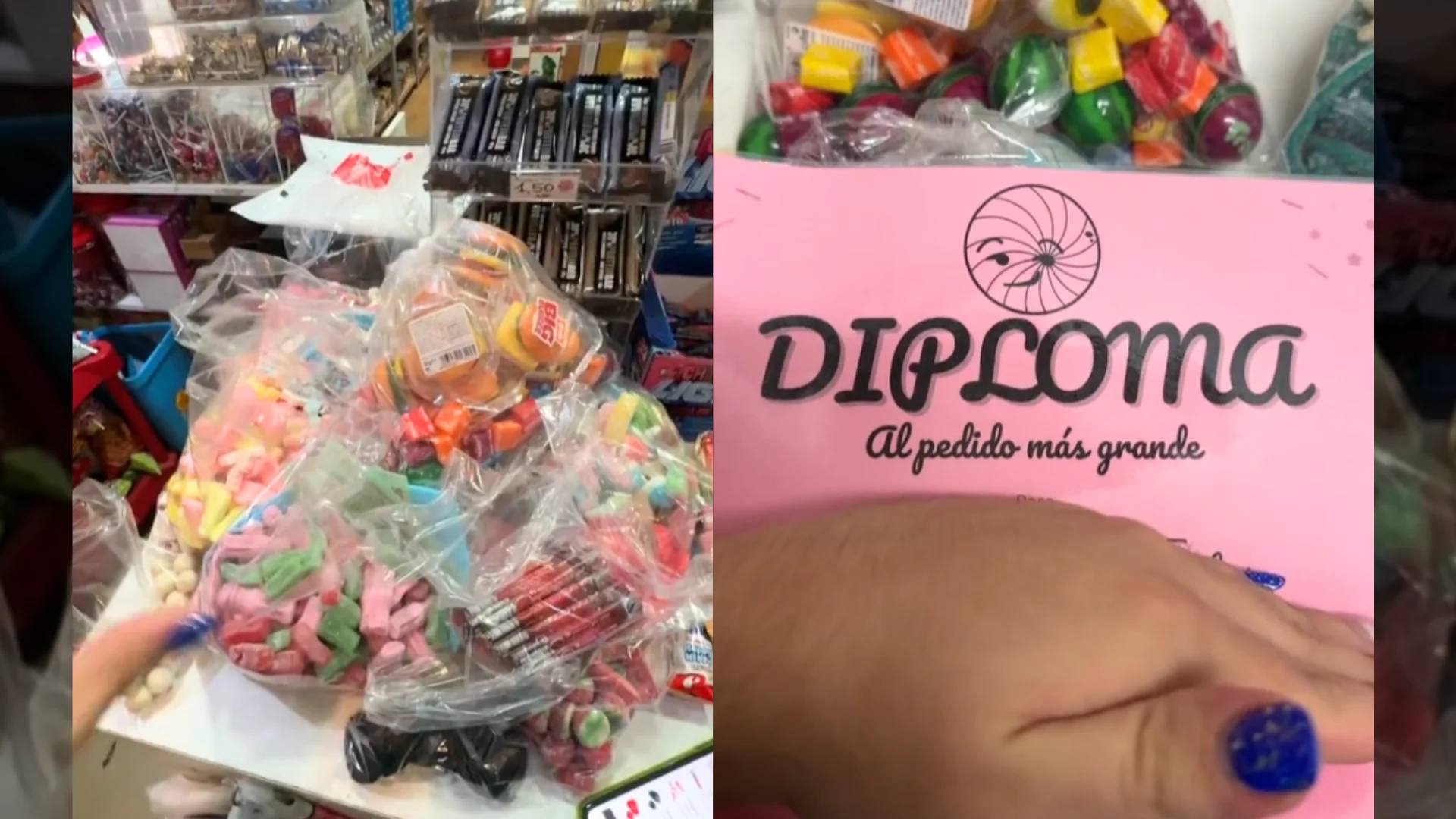 Un tiktoker muestra el pedido más grande hasta la fecha de su tienda de chucherías: "1.378 artículos, ¡esto está fuerte!"