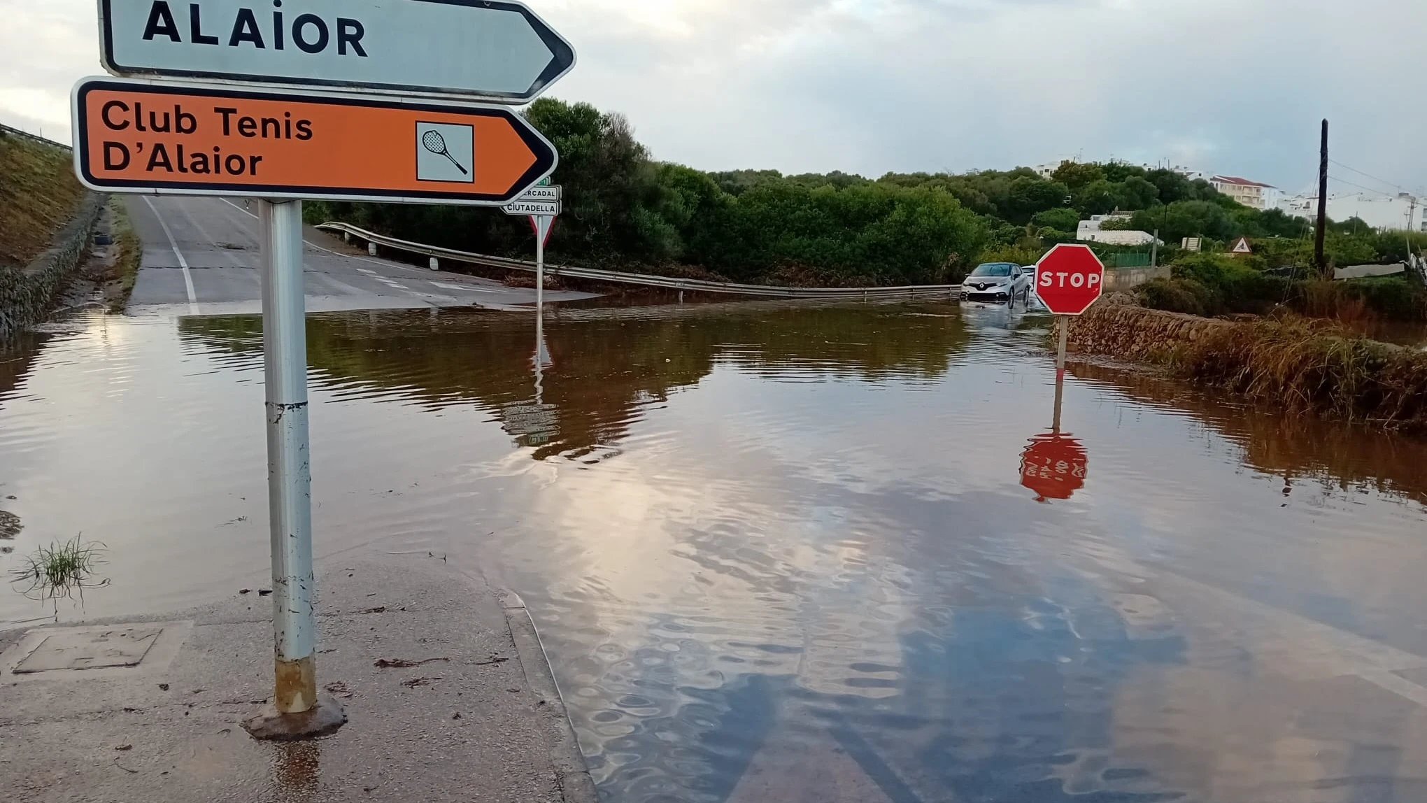 Inundaciones y daños en Menorca por el paso de la DANA.