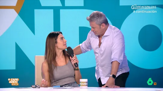 Pilar Rubio visita por sorpresa Zapeando: "Sergio Ramos... ¡quiero a tu mujer!" La presentadora había acudido a las instalaciones en las que se graba el programa para recoger a Torito pero el zapeador ha decidido dar una sorpresa muy especial al presentador de Zapeando.