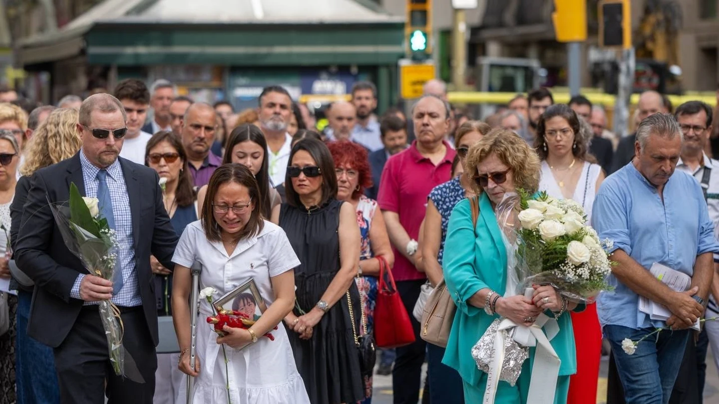 Acto de homenaje por el séptimo año de los atentados terroristas del 17A en Barcelona, a 17 de agosto de 2017 Acto de homenaje por el séptimo año de los atentados terroristas del 17A en Barcelona, a 17 de agosto de 2017