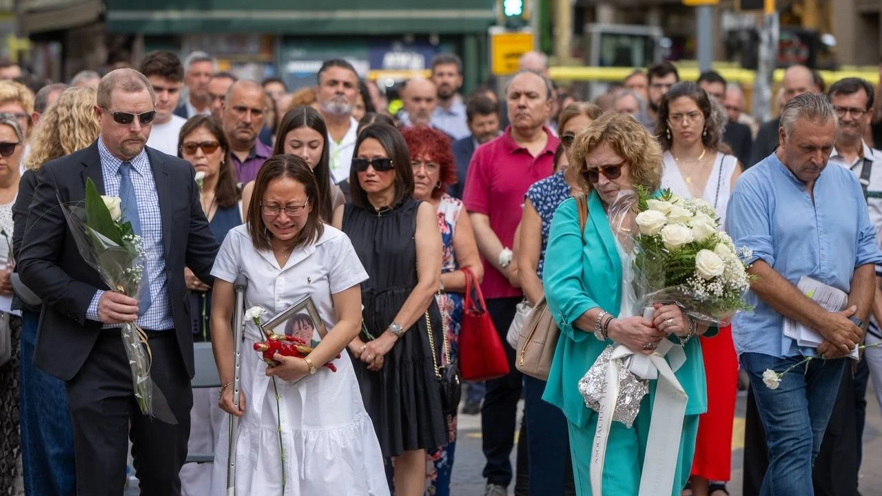 Acto de homenaje por el séptimo año de los atentados terroristas del 17A en Barcelona, a 17 de agosto de 2017
