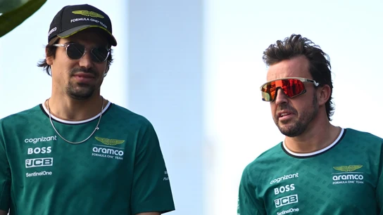Lance Stroll, con Fernando Alonso Lance Stroll, con Fernando Alonso