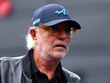 Flavio Briatore, con la gorra de Alpine Flavio Briatore, con la gorra de Alpine