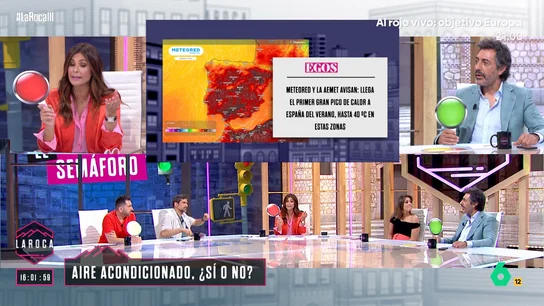 La discusión de Nuria Roca y Juan del Val por el "drama de los hogares" en verano: "El aire acondicionado te constipa y hace ruido" La discusión de Nuria Roca y Juan del Val por el "drama de los hogares" en verano: "El aire acondicionado te constipa y hace ruido"