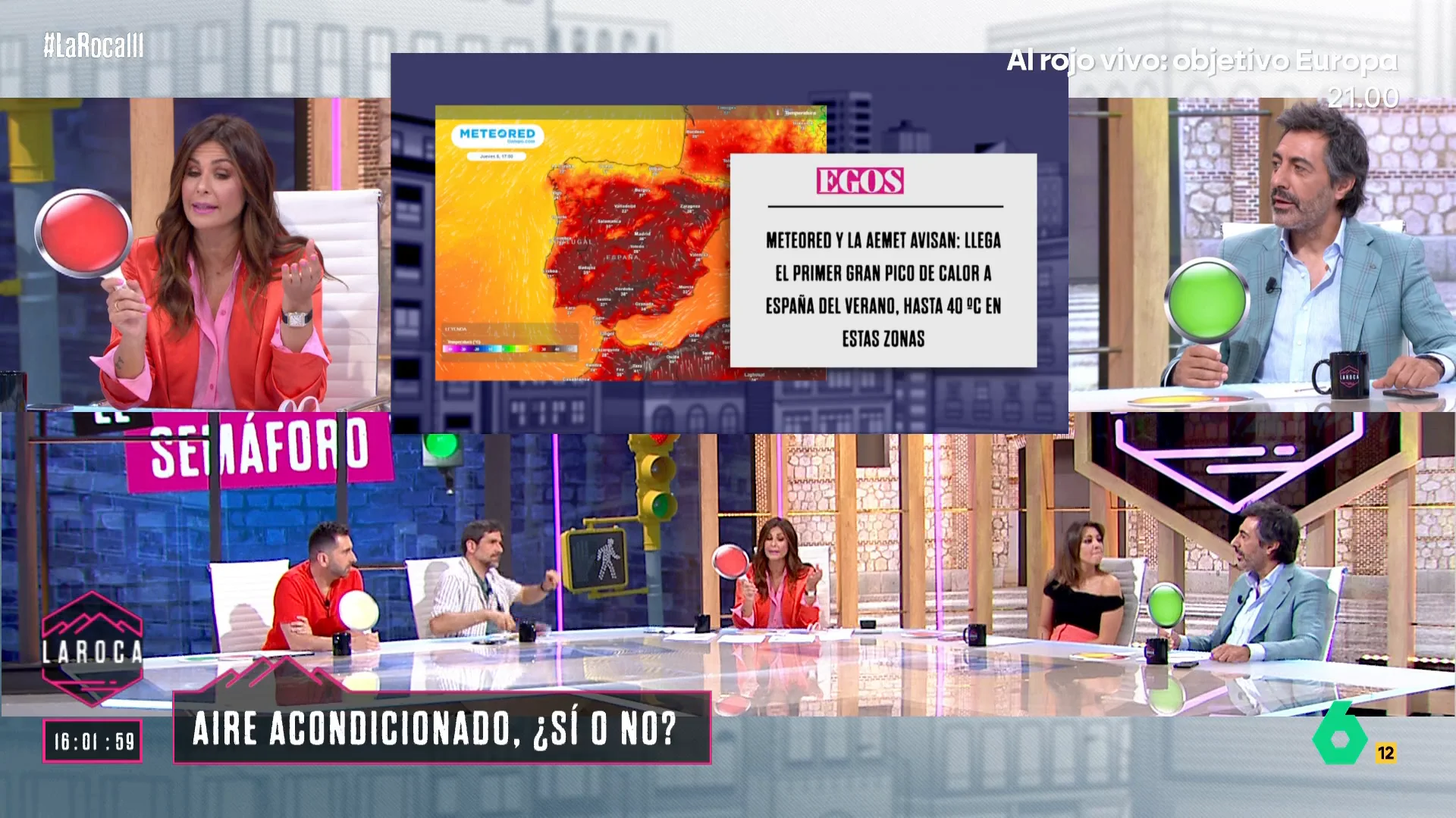 La discusión de Nuria Roca y Juan del Val por el "drama de los hogares" en verano: "El aire acondicionado te constipa y hace ruido"