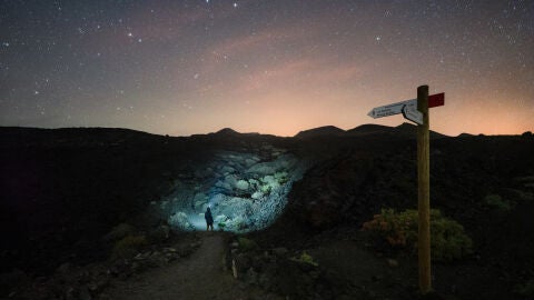 Rutas senderistas nocturnas en La Palma