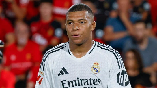 Mbappé, con el Real Madrid Mbappé, con el Real Madrid