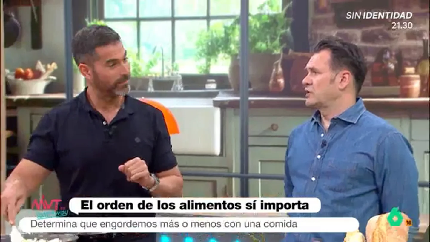 El orden de los alimentos importa: Pablo Ojeda explica cómo comer de forma saludable en Más Vale Tarde El orden de los alimentos importa: Pablo Ojeda explica cómo comer de forma saludable en Más Vale Tarde