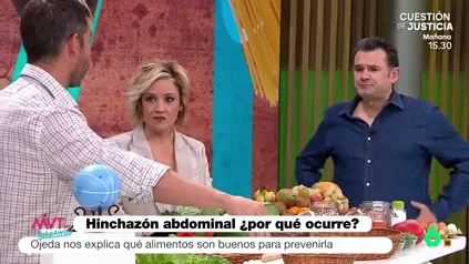 Cristina Pardo 'flipa' con Pablo Ojeda y sus consejos para evitar la hinchazón abdominal: "¡Este hombre me va a matar a disgustos!"