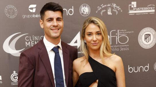 &Aacute;lvaro Morata y Alice Campello en un photocall antes de su ruptura 