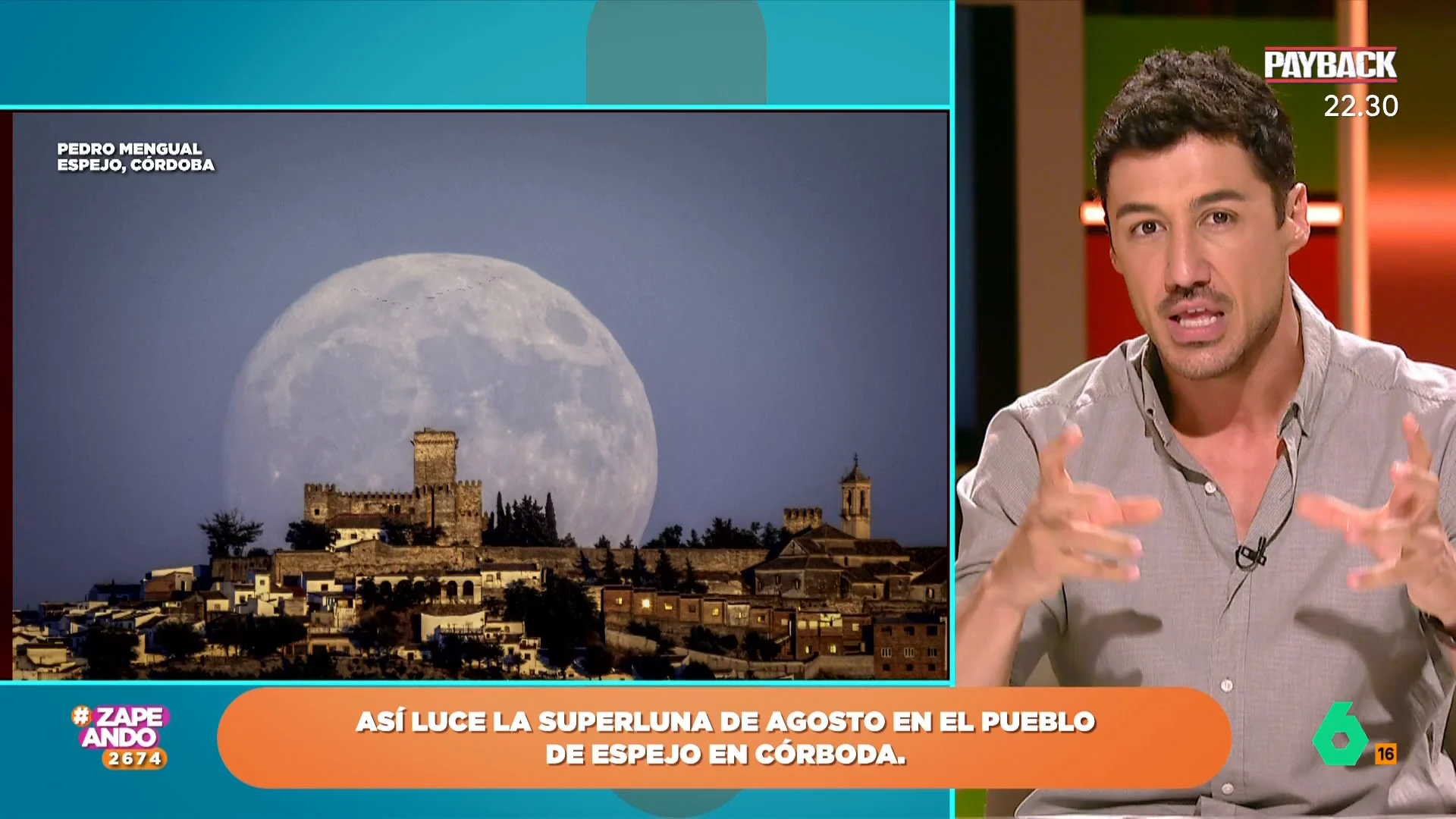 Francisco Cacho explica por que la superluna de agosto se llama "luna de esturión"