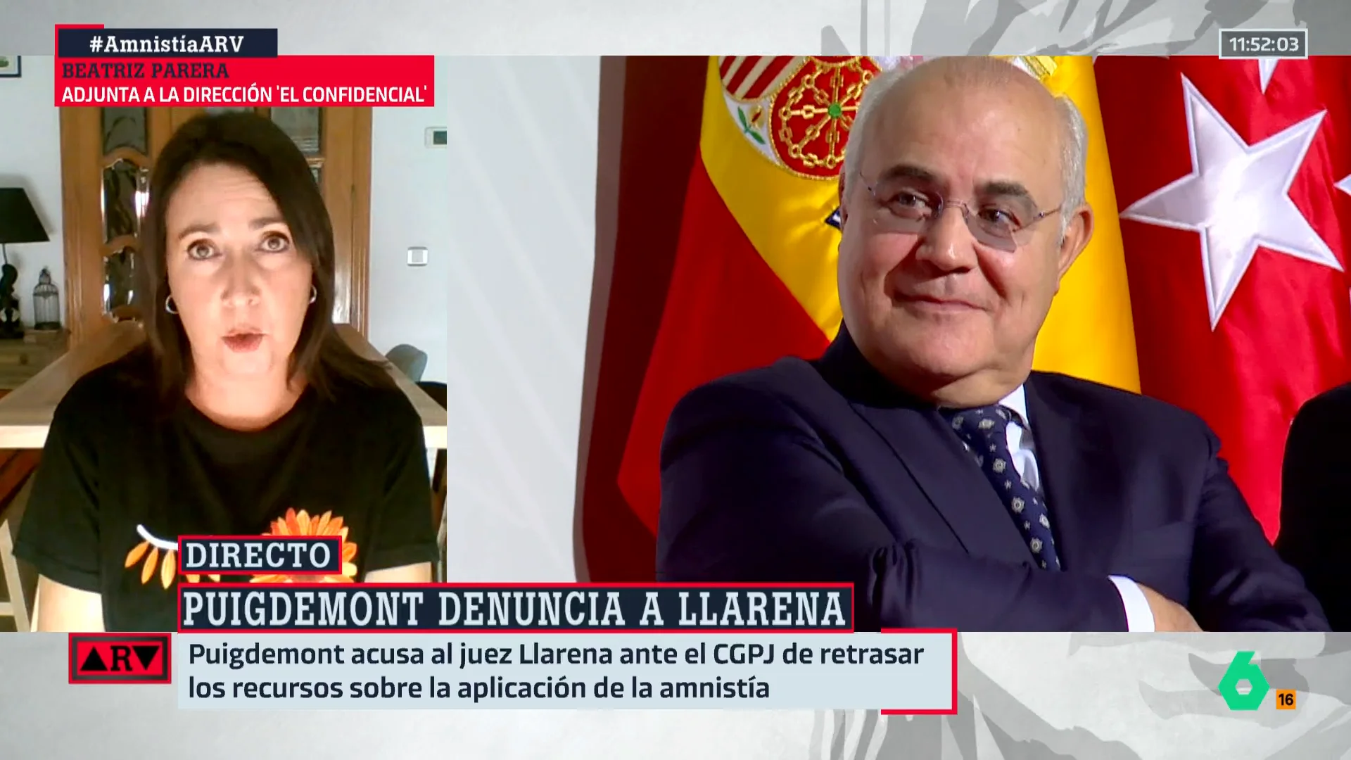 ARV - Beatriz Parera, sobre la denuncia de Puigdemont al juez Llarena