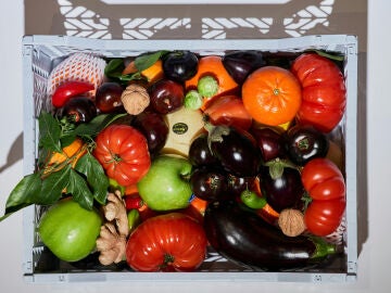 Caja de frutas y verduras