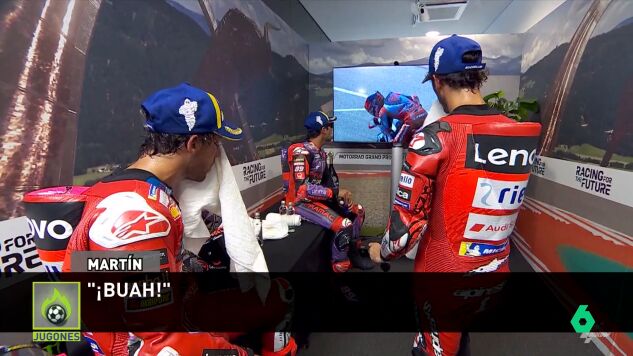 La conversaci&oacute;n entre Bagnaia y Mart&iacute;n