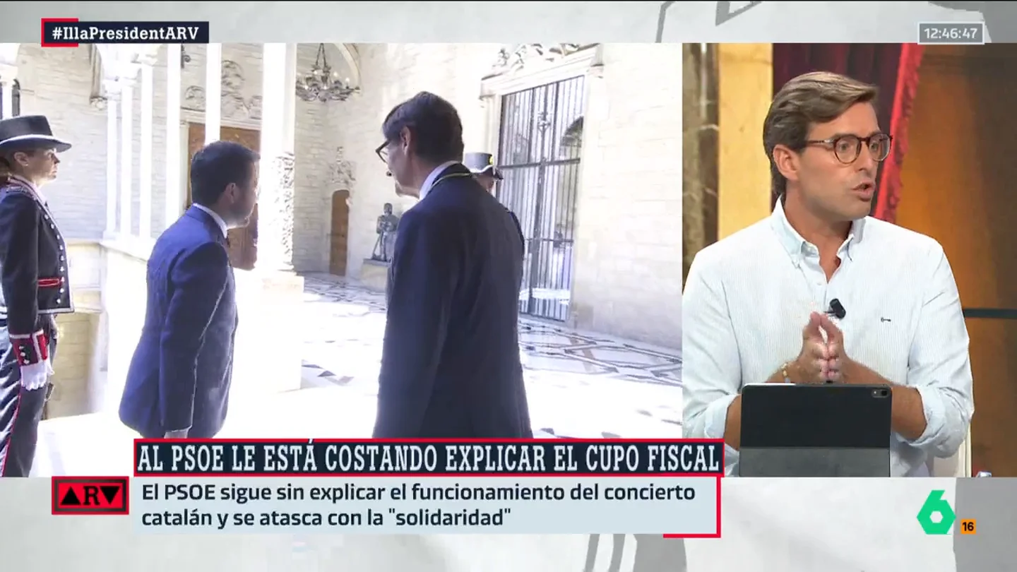 ARV-Pablo Montesinos, sobre la investidura de Illa: "¿Cuál es el coste de que sea president de Cataluña?" ARV-Pablo Montesinos, sobre la investidura de Illa: "¿Cuál es el coste de que sea president de Cataluña?"