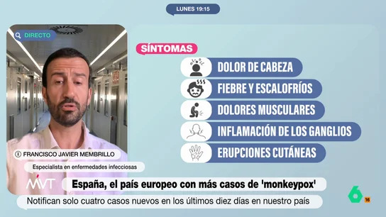 Un especialista en enfermedades infecciosas alerta de que "el preservativo no nos protege de la viruela del mono" Un especialista en enfermedades infecciosas alerta de que "el preservativo no nos protege de la viruela del mono"