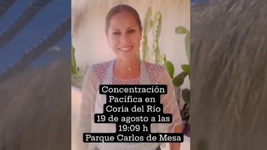 Pastora Soler anima a sus vecinos a acudir a la concentración contra el virus del Nilo: "Tenemos que apoyarnos entre todos" Pastora Soler anima a sus vecinos a acudir a la concentración contra el virus del Nilo: "Tenemos que apoyarnos entre todos"