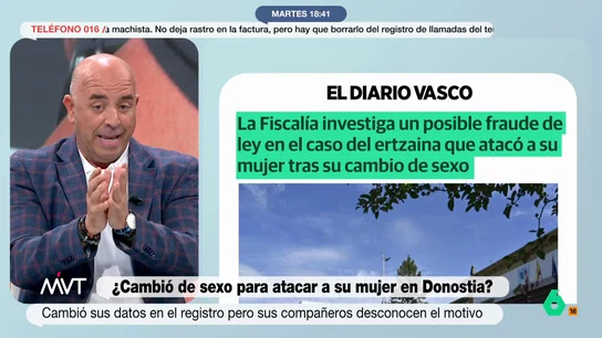 Medina, sobre el ertzaina que cambió de sexo antes de agredir a su mujer El abogado Juan Manuel Medina analiza en este vídeo el caso del ertzaina que se cambió de sexo meses antes de atacar a su mujer y sus hijas con un cuchillo, algo que, considera "es una ofensa para las auténticas personas transexuales".